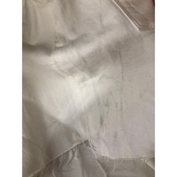 Hudson The Viper Jean Skirt Denim High Rise Raw Hem Mini Spring White NWT 31 - Picture 9 of 13